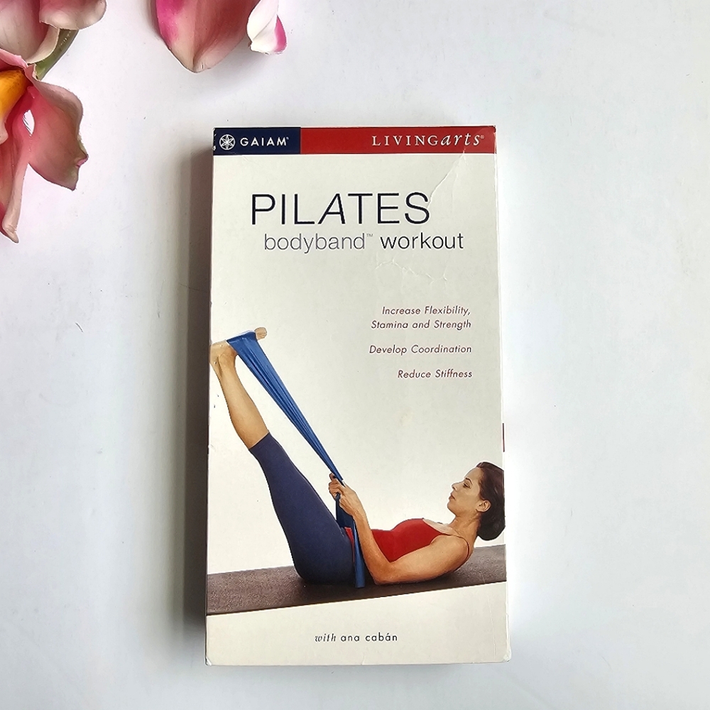 Gaiam Pilates BodyBand Workout VHS, Rare Vintage Collectible
